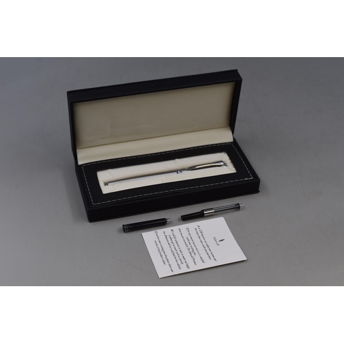 273 - An Inkwell Fountain Pen With Refills, In Presentation Case