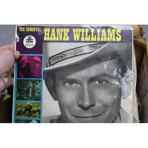 518 - A Selection of Shellac 78's and LP's To Include Norman Wisdom, Frankie Laine, Hank Williams and More