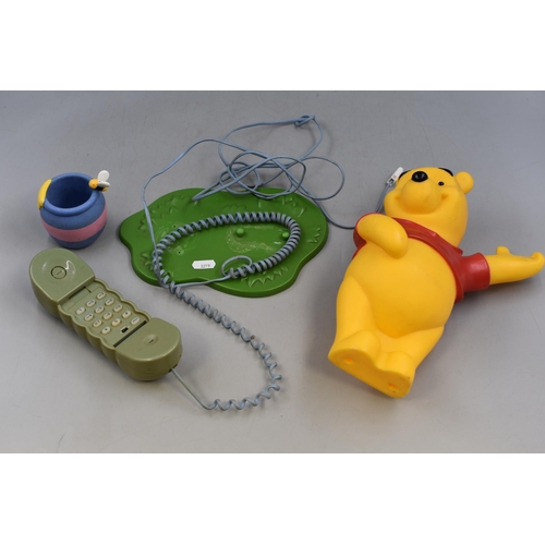 276 - Disney Winnie The Pooh Phone (Pooh and Pot are Loose and require Fixing to Base). Untested