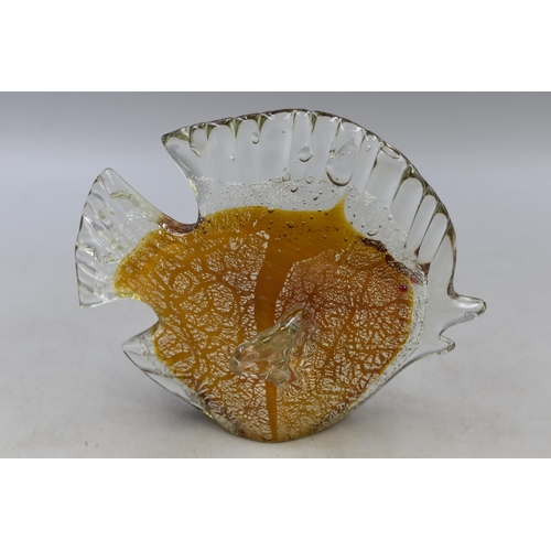 278 - Murano Art Glass Fish Ornament (6”)