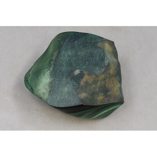 280 - Polished Malachite Tumbled Stone (4” x 3.5” x 2”)