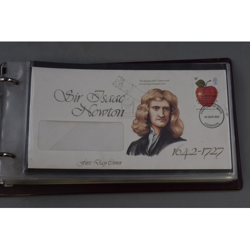 535 - Album of First Day Covers including Sir Isaac Newton, The Humber Bridge, British Theatre and More