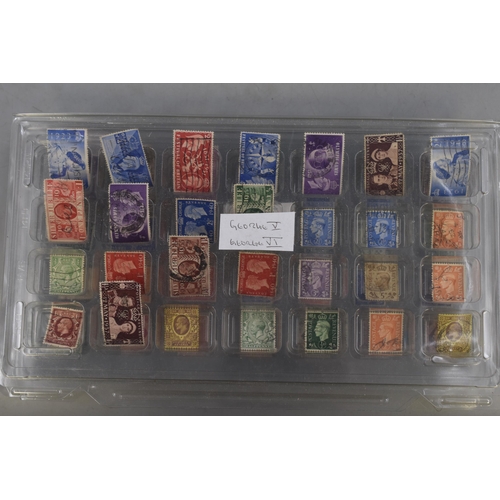 536 - Three Trays to include a Selection of Stamps to include George VI Mint Stamps, George V & George... 