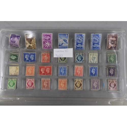 536 - Three Trays to include a Selection of Stamps to include George VI Mint Stamps, George V & George... 