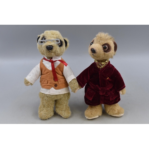 540 - Two Meerkat Soft Toys (Sergei and Alexandr)