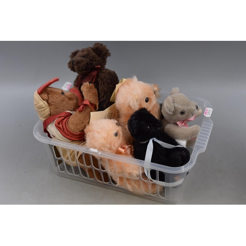 542 - Collection of Six Small Teddy Bears to include Merrythought and one other