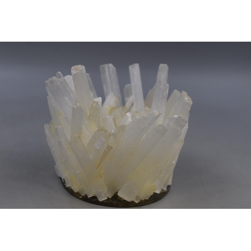 290 - Natural Selenite Crystal Stick Tealight Holder 6