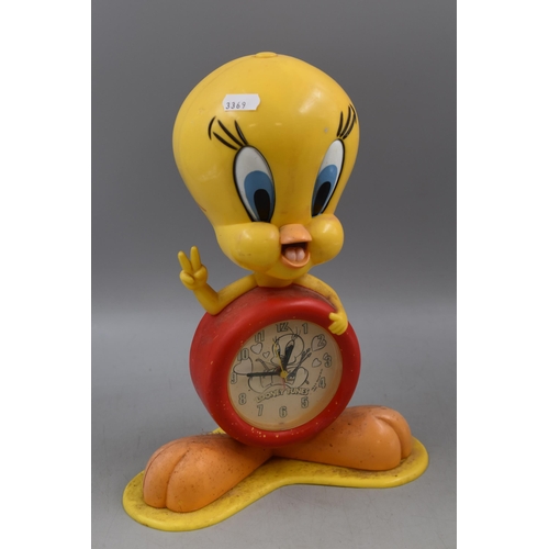 547 - A Retro Tweety Looney Tunes Alarm Clock, Approx 13