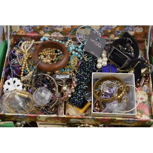 552 - A Large Selection of Unsorted Designer Jewellery, Two Boxes