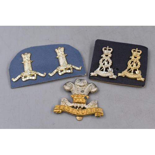 295 - The Fishguard Pembroke Yeomanry, The Pioneer Corps and The 11th Hussars Military Badges