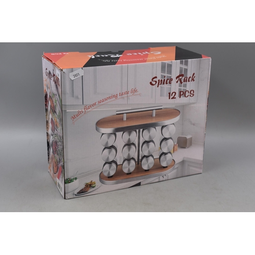 817 - New 12 Piece Spice Rack in Box