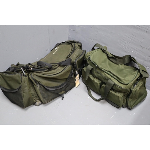 818 - Two Green Fishing Holdalls, Include ProLogic and Other