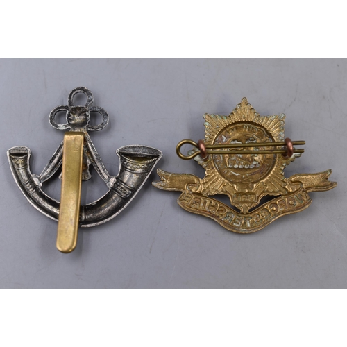 307 - The Worcestershire Regiment and The Oxford and Buckinghamshire Light Infantry Cap Badges