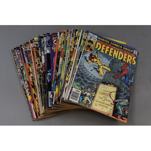 573 - Aprrox 30 Marvel Collectors Comics including Defenders, X Force, Daredevil, and More