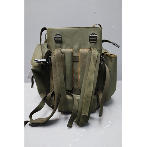 832 - British Military Canvass Radio Back Pack (Bag Detector (N A I A L)