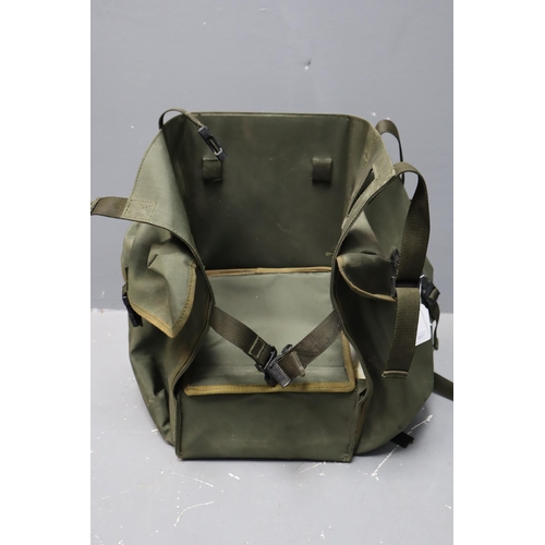 832 - British Military Canvass Radio Back Pack (Bag Detector (N A I A L)