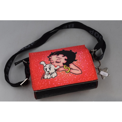 837 - Betty Boop Cross Body Bag (Appears Unused), 7” x 6” x 2.5”