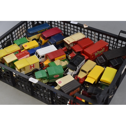 616 - Collection of Over Twenty Various Un-Boxed Die-Cast Model Vehicles To Include Dinky Commer H.M.V Van... 