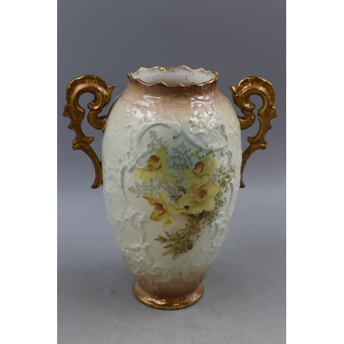 354 - Victorian Decorative Daffodil Vase (10”)