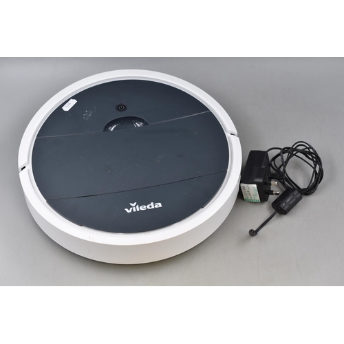 630 - Vileda Robot Cleaning Vacuum with Charger (Powers on)