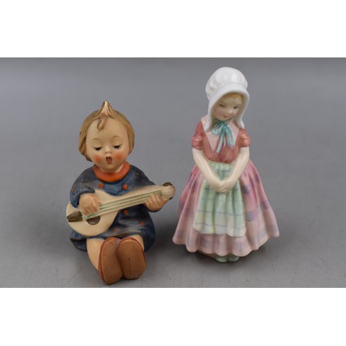 356A - Royal Doulton Tootles and Hummel Goebel Joyful Figurines