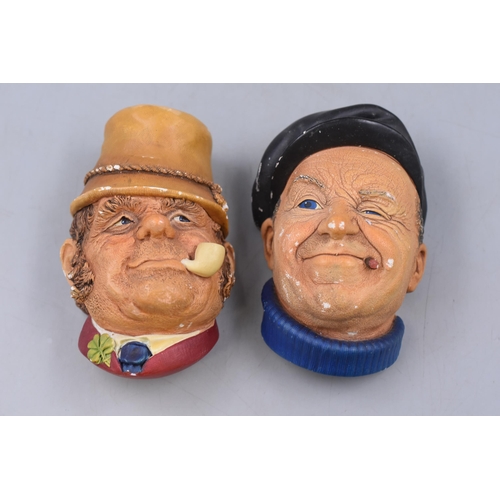 360 - Pair of Bossons Heads with age related marks 6