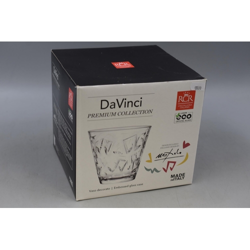 849 - Designer Da Vinci Crystal Vase in Original Box (7”)