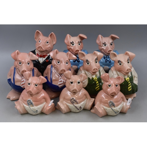 364 - Selection of Ten Wade Natwest Piggy Banks