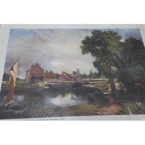 853 - A Selection of Six Art Prints. Includes John Constable, William Yeams, Benjamin Leader and More. All... 