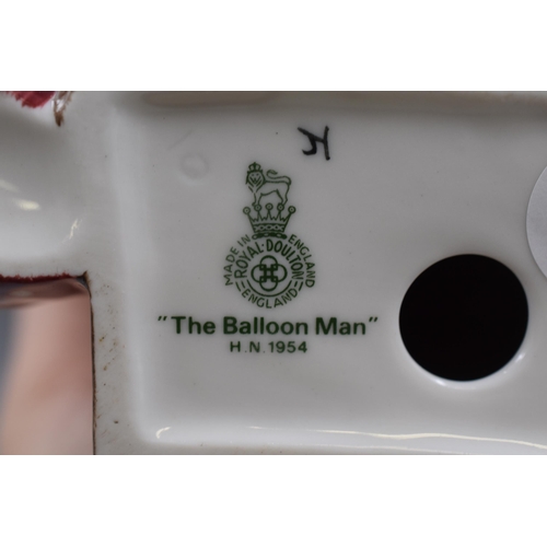 370 - A Royal Doulton 'The Balloon Man' Porcelain Figure (HN 1954), Approx 7.5