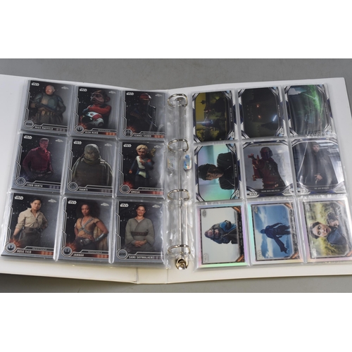 655 - A Folder of Topps Chrome Star Wars Collectors Cards