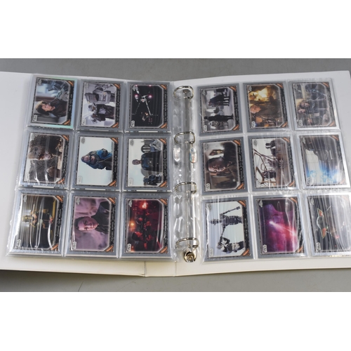 655 - A Folder of Topps Chrome Star Wars Collectors Cards