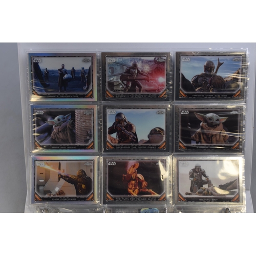 655 - A Folder of Topps Chrome Star Wars Collectors Cards