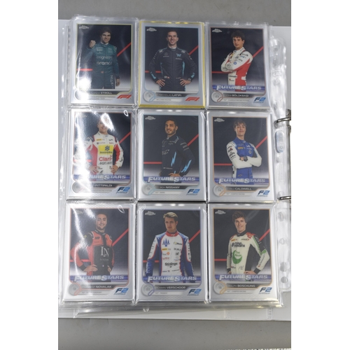 656 - A Folder of Topps Chrome Formula 1 Collectors Cards