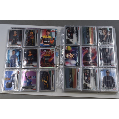 656 - A Folder of Topps Chrome Formula 1 Collectors Cards