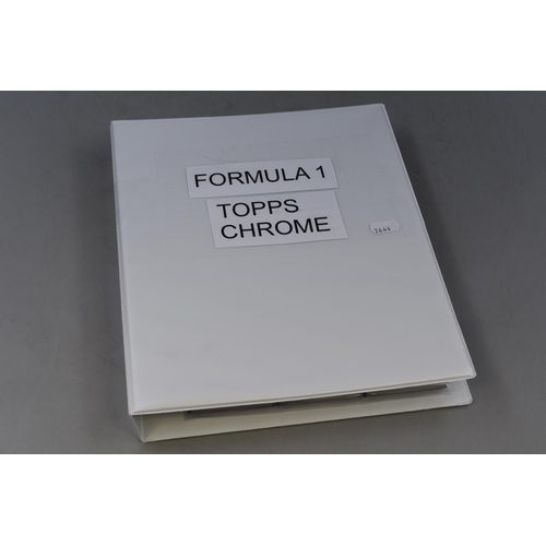 656 - A Folder of Topps Chrome Formula 1 Collectors Cards