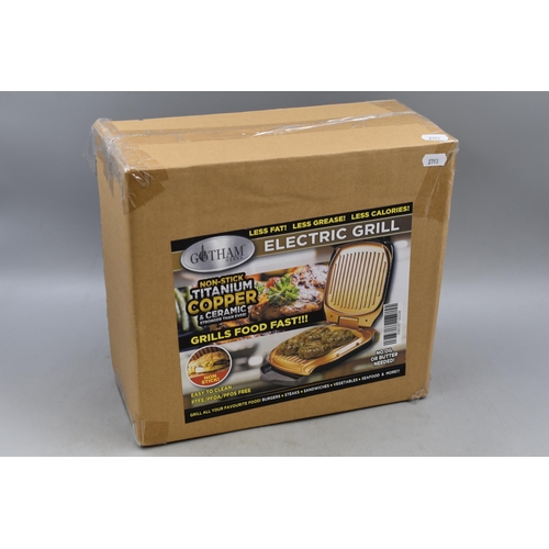 665 - New Gotham Steel Electric Grill in Sealed Box