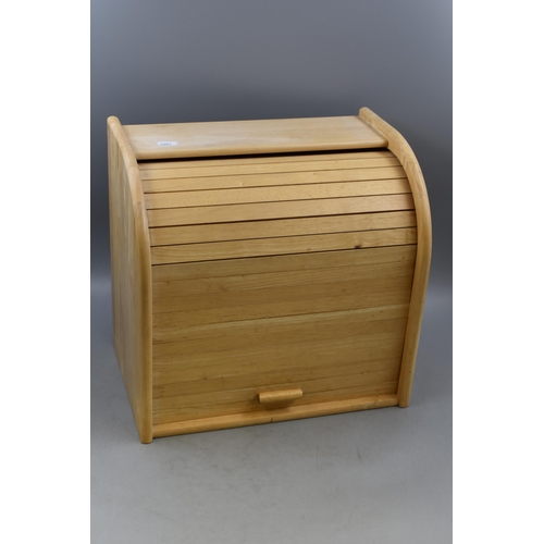 872 - Wooden Bread Bin Approx 15