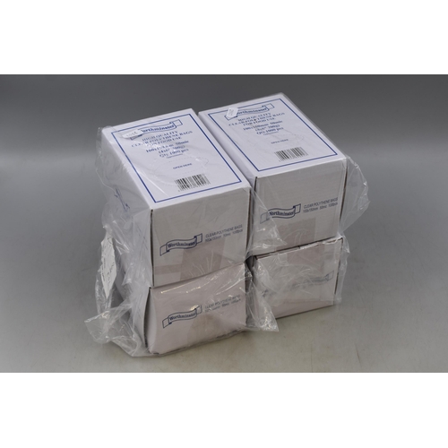 876 - 4000 High Quality Clear Polythene Food Bags (4 boxes of 1000)