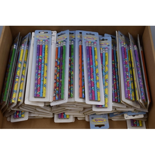 878 - A Large Selection of Personalised Pencils, In Packaging