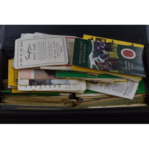 737 - Carry Case Containing a very Large Selection of Ephemera Relating to Horse Racing, Mid Century Onwar... 