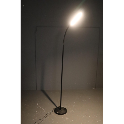 709 - L.E.D Floor Standing Reading Lamp with Brightness and Angle Adjustment Feature complete with power l... 