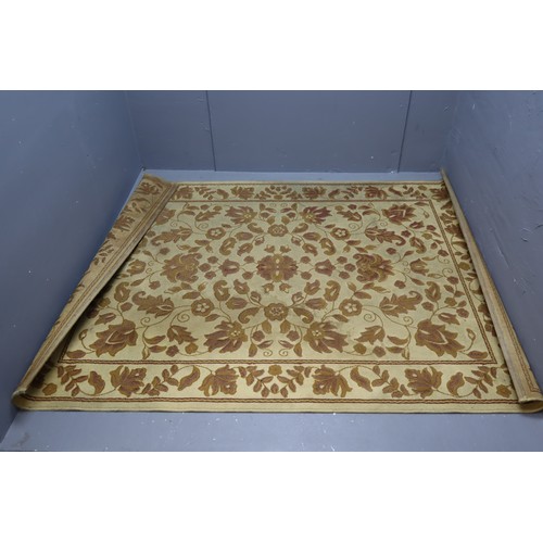 717 - Large Symmetric Floral Design Rug Approx 91