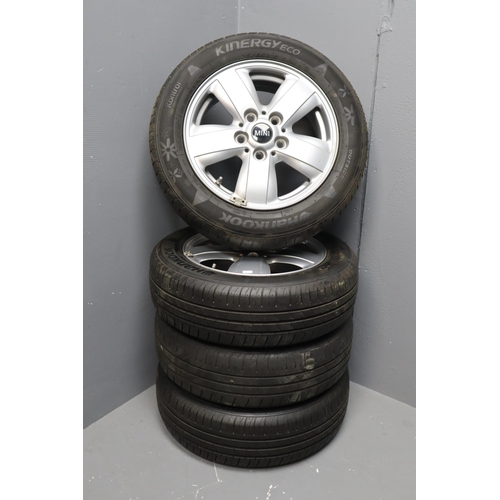 765 - Four Genuine Mini Countryman Alloy Wheel with Hankook Tyres, Size 175/65R15