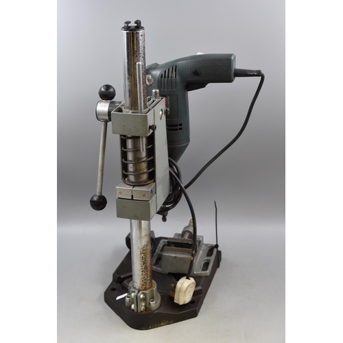 779 - Faithful Drill Stand with Black & Decker Drill and Drill Vice