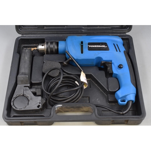 782 - Two items to include Boxed Powerbase Electric Drill and a 1500W Heat Gun with Attachments (Both Powe... 