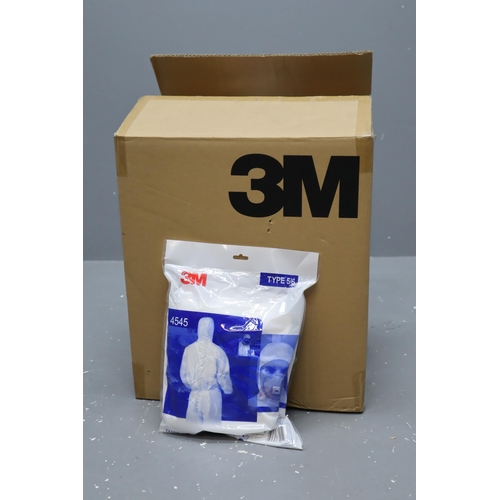 926 - Eighteen 3M Protective Coveralls, Type 5/6. Size Small