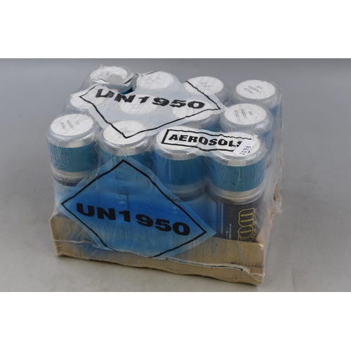 787 - 12 New Cans of Lagoon Ice Spray Paint