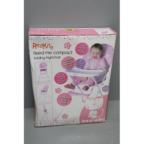 907 - Boxed High Chair by Redkite (unopened) 6 Months Plus