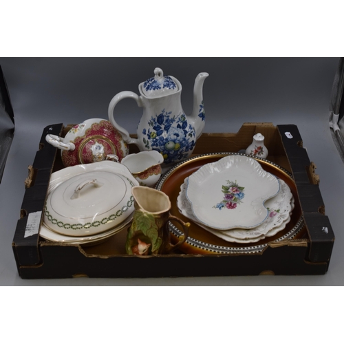 942 - A Mixed Selection of Ceramics To Include Two Shelley Art Deco Plates, Large Royal Stafford Bowl, And... 